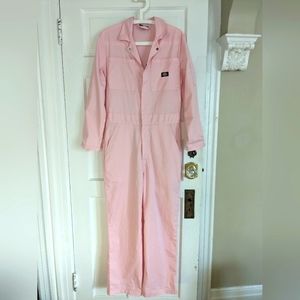 Dickies Pink Boiler Suit Coveralls Jumpsuit Barbie Size Small